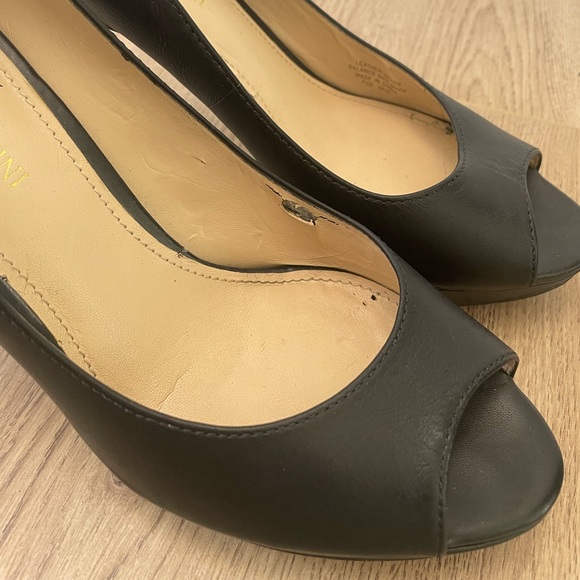 EnzoAngiolini Black Open Toe Heels - Picture 4 of 5